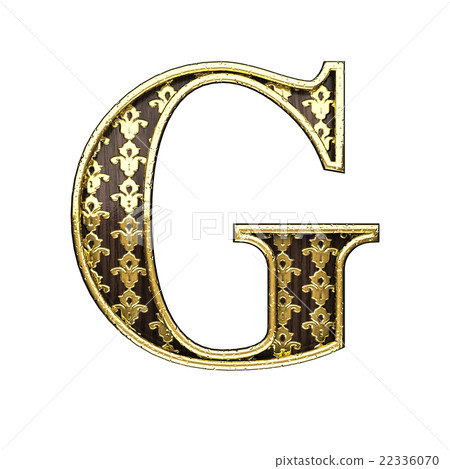 g golden letter 3d illustration g golden letter 3d illustration 22336070