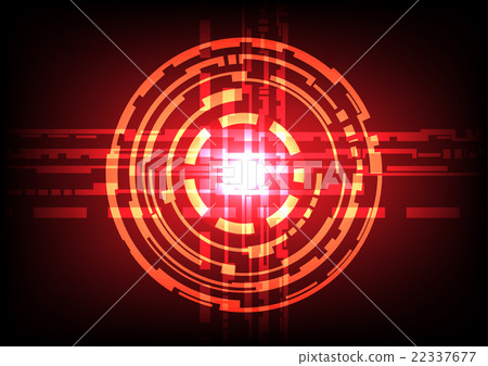 Abstract circle light effect  dark red  background 22337677