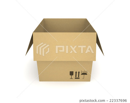 Cardboard box isolated on white background 7 Cardboard box isolated on white background 7 22337696