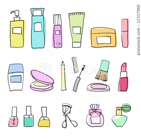 化妝品和化妝品簡單的油漆 22337960