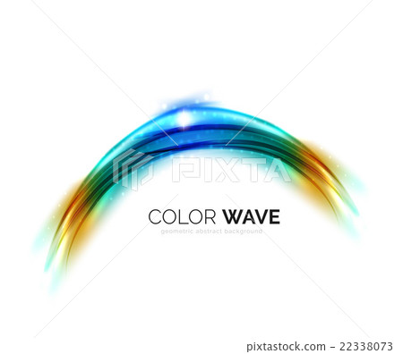 Blurred vector wave design elements 22338073