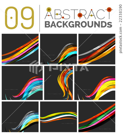 Pack of vector abstract backgrounds 22338190