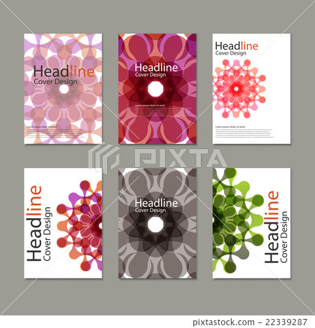 Vector pattern with abstract figures 22339287