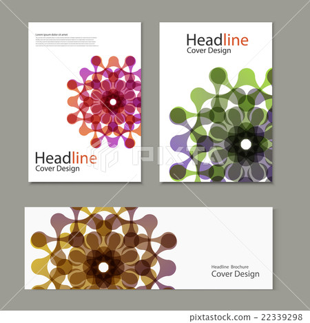 Vector pattern with abstract figures brochures 22339298