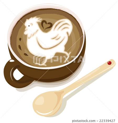 在巧克力的心臟拿鐵藝術 在巧克力的心臟拿鐵藝術 22339427