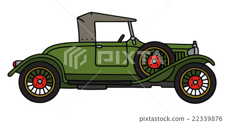 Vintage green roadster Vintage green roadster 22339876