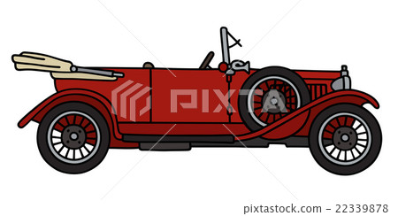 Vintage red cabriolet 22339878