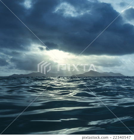 Indian Ocean, Island, Sunset Indian Ocean, Island, Sunset 22340547