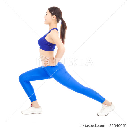 asian Young woman doing core workout 22340661