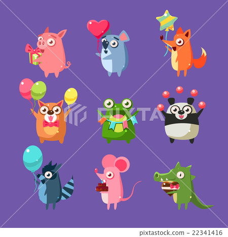 Animals At Birthday Party Animals At Birthday Party 22341416