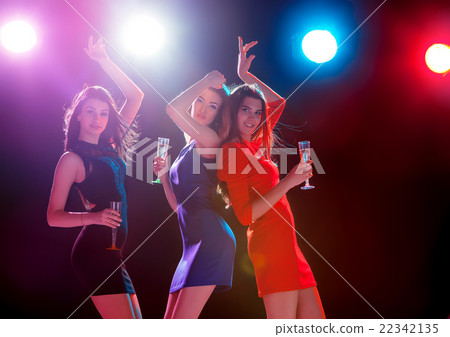Beautiful girls dancing at the party with 22342135