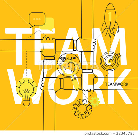 Infographic of teamwork concept. Infographic of teamwork concept. 22343785