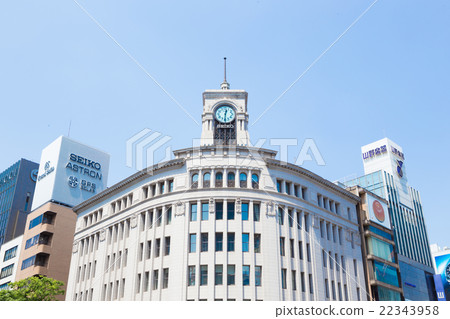 Ginza 4-chome intersection · Wako · clock tower Ginza 4-chome intersection · Wako · clock tower 22343958