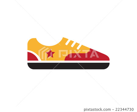 Retro vintage gumshoes icon isolated Retro vintage gumshoes icon isolated 22344730