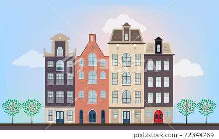 Urban european houses Urban european houses 22344769