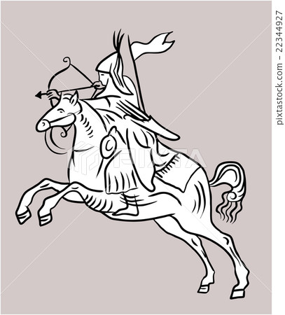 Archer rider horse. 22344927
