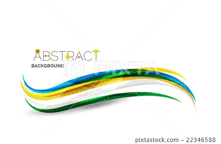 Colorful stripes wave composition, business Colorful stripes wave composition, business 22346588