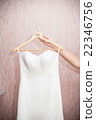 Modern white wedding dress 22346756