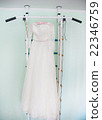Modern white wedding dress 22346759