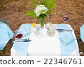 Serving table decoration on nature 22346761