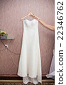 Modern white wedding dress 22346762