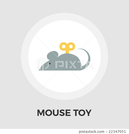 Mouse toy vector flat icon 22347051