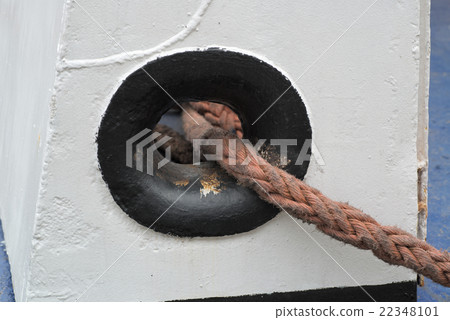 Closeup Mooring rope 22348101
