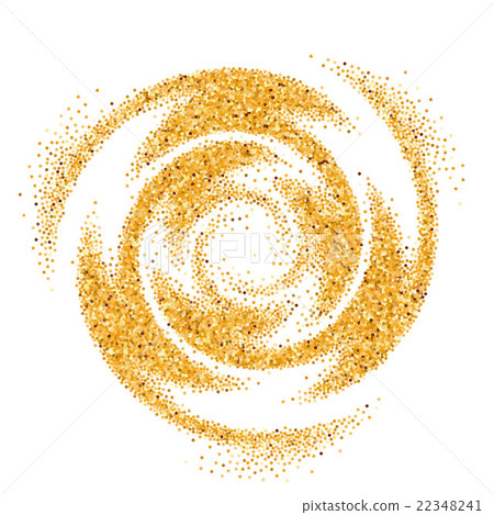 Gold Glittering Wave 22348241