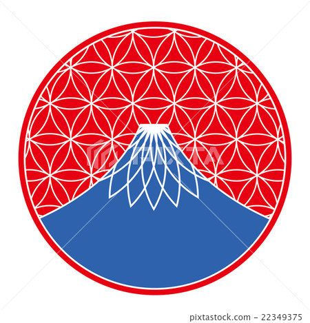 日之丸和富士山 22349375