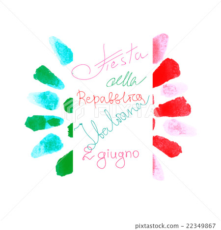 Italian Republic flag sign. 22349867