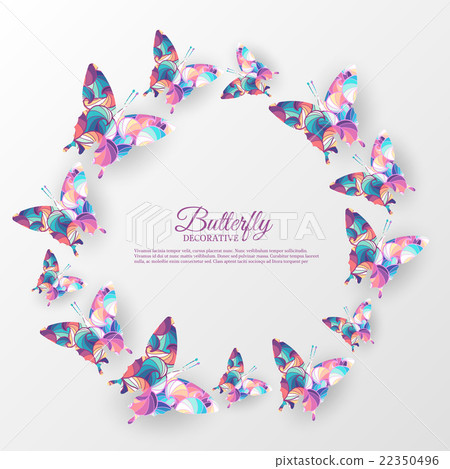 beautiful colorful butterfly background concept 22350496