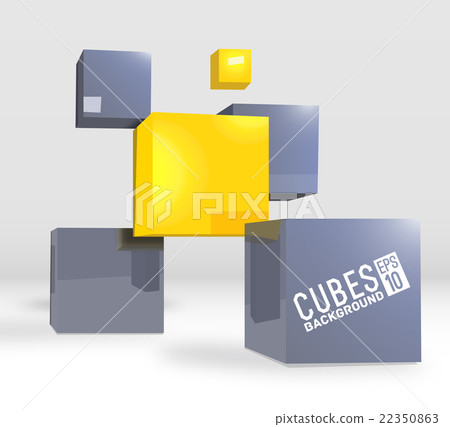 3d abstract vector digital cubes background 3d abstract vector digital cubes background 22350863