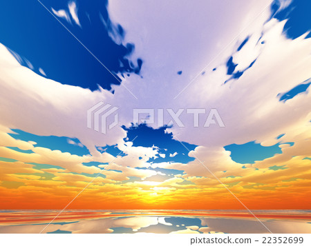 Wind and clouds with the sea 22352699