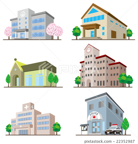 Building / solid figure - Stock Illustration [22352987] - PIXTA