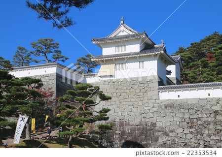 Kasumigajo castle in the autumn (Minowa gate) 22353534