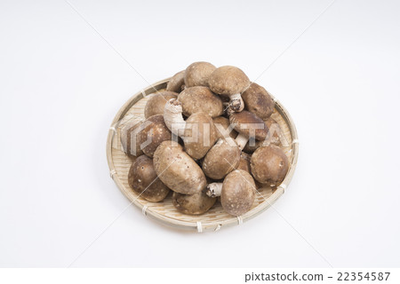 Shiitake mushrooms served with bamboo Shiitake mushrooms served with bamboo 22354587