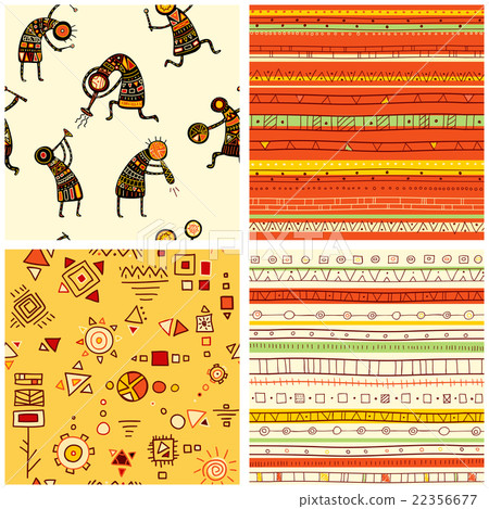 Set of four seamless backgrounds Set of four seamless backgrounds 22356677