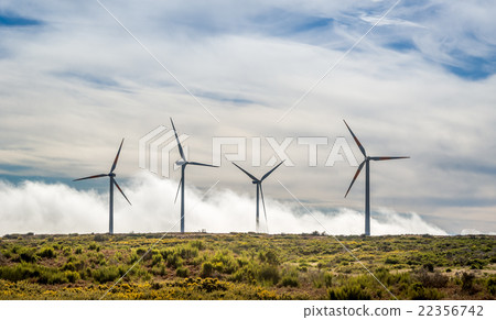 Big wind generators in the mountains of Madeira Big wind generators in the mountains of Madeira 22356742