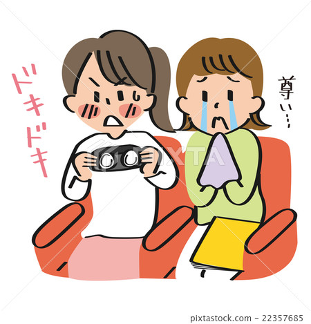 Girls watching the stage Girls watching the stage 22357685