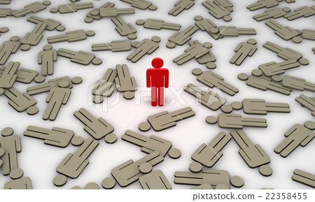 Epidemic (symbolic figures of people). 3D Epidemic (symbolic figures of people). 3D 22358455