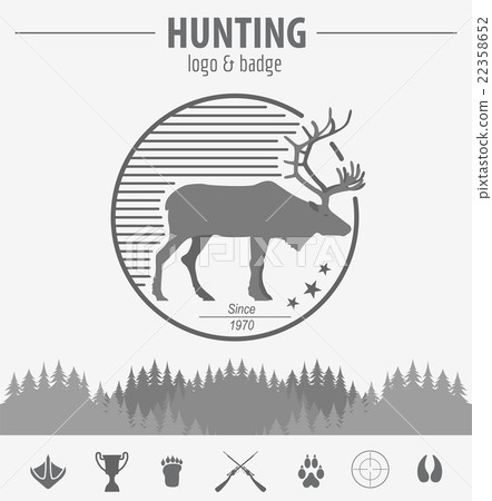 Hunting logo and badge template Hunting logo and badge template 22358652