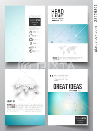 Set of business templates for brochure, magazine 22359891