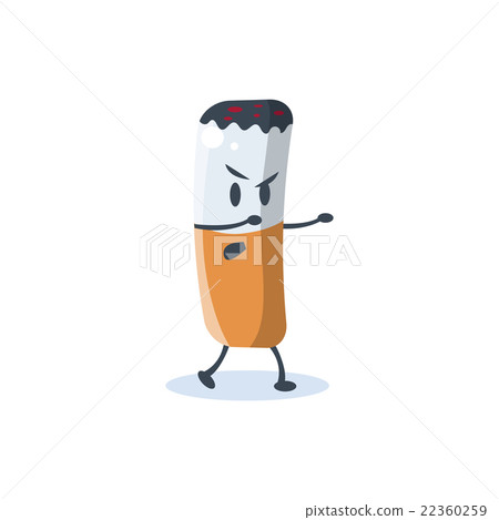 Cigarette Butt Cartoon Character Cigarette Butt Cartoon Character 22360259