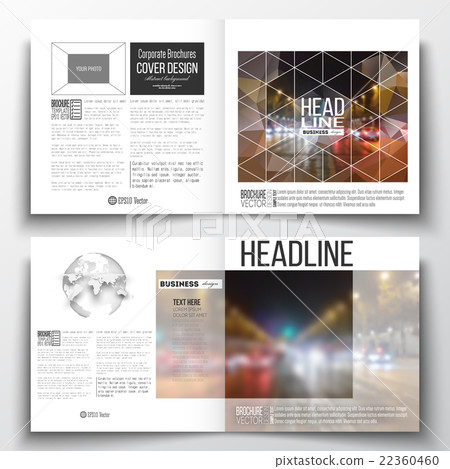 Set of annual report business templates for 22360460