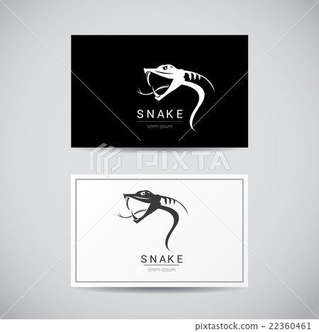 vector snake simple black logo design element.  22360461