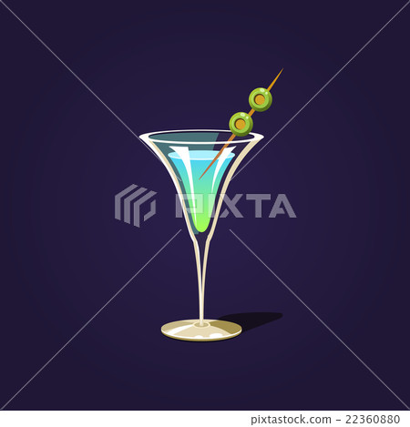Martini Cocktail Illustration 22360880