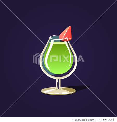 Green Cocktail Illustration Green Cocktail Illustration 22360881