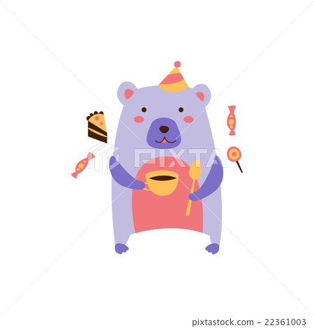Bear With Coffee Anf Honey Spoon Bear With Coffee Anf Honey Spoon 22361003
