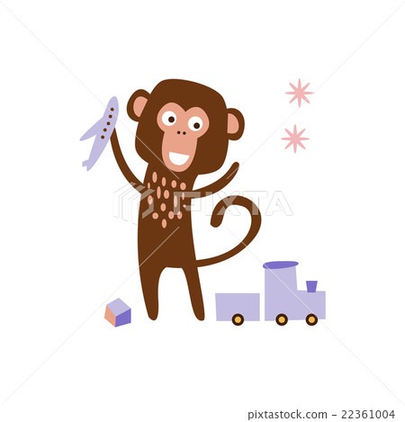 Monkey Playing With Toys Monkey Playing With Toys 22361004