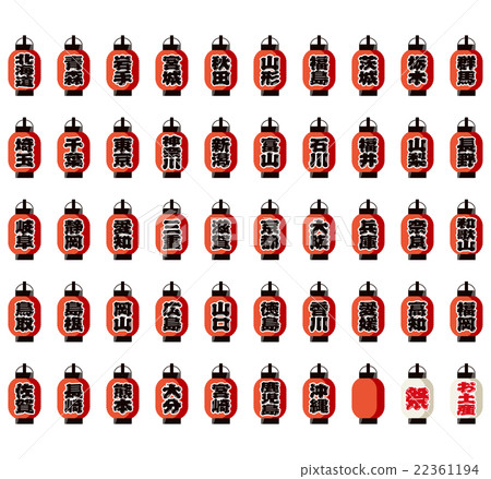 全國燈籠紀念品設置了紅色例證 22361194